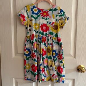 Mini Boden Multicolor Floral Bee Dress